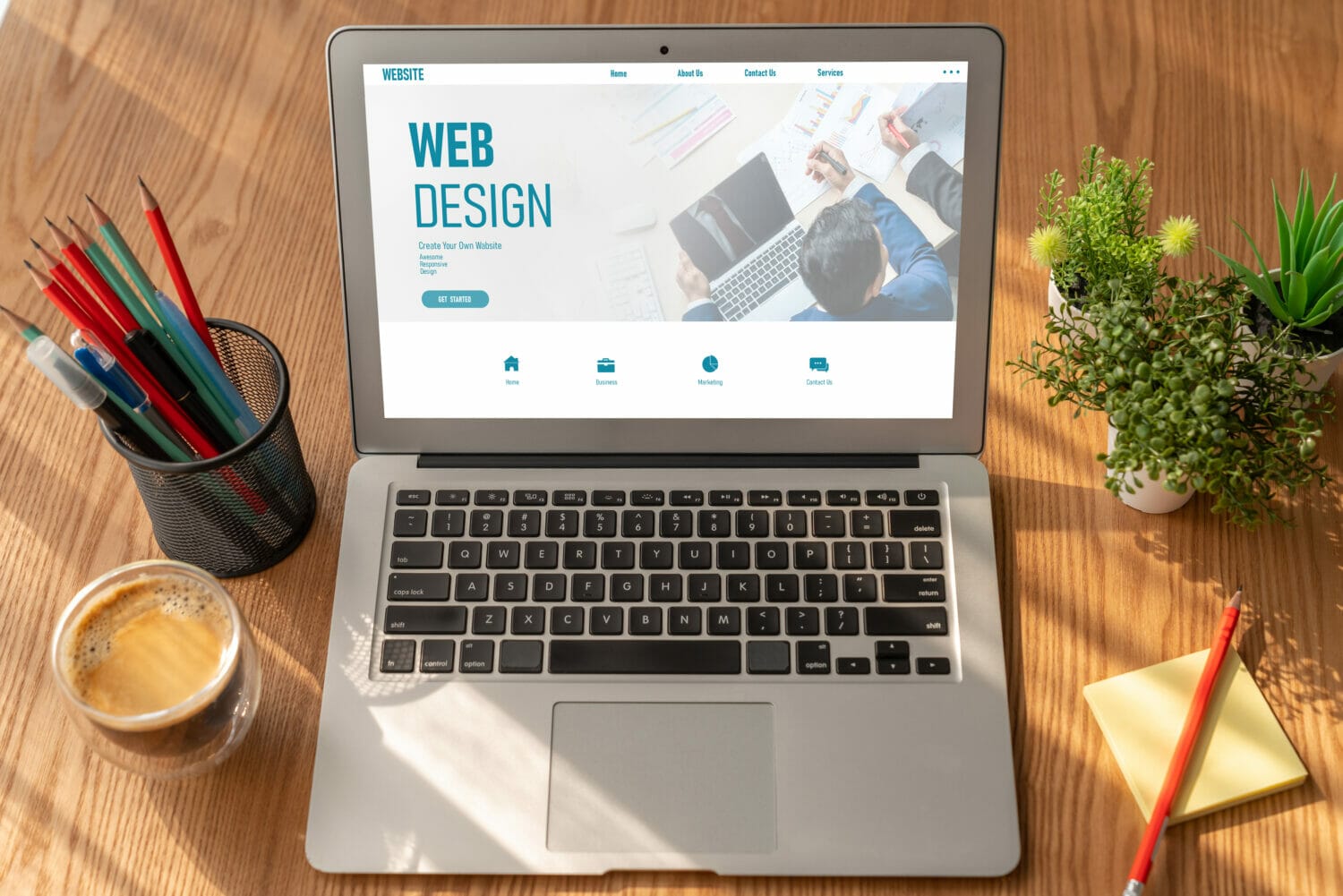 Website design software provide modish template for online retail business